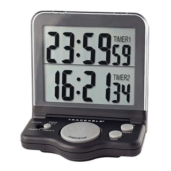 Traceable Jumbo Timer White with Calibra